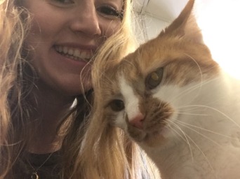 Picture of girl with cat