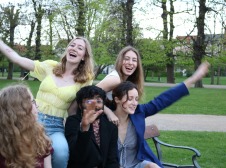 group photo in park