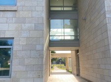 Grinnell college building underpass 