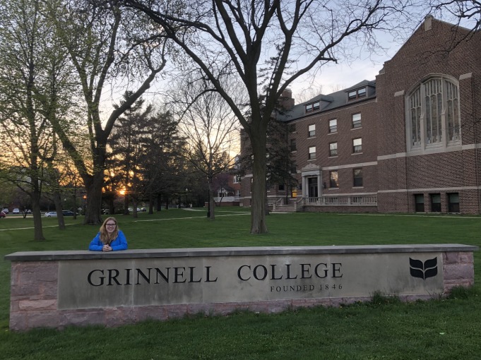 Picture of me visiting campus as a senior in high school