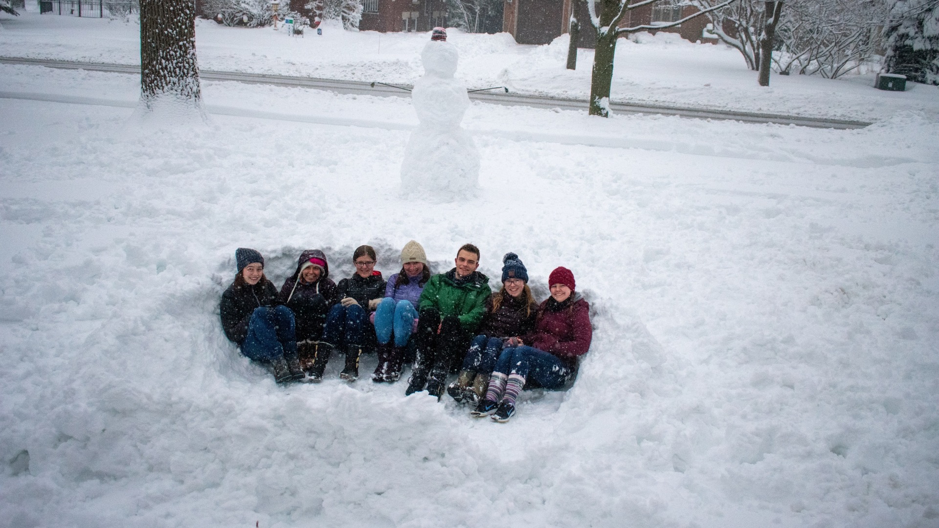 Me and my friends in the snow!
